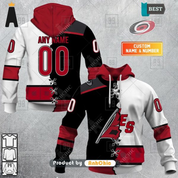 [PREMIUM] Personalized NHL Carolina Hurricanes Mix Jersey  Trending Collection 3D Hoodie