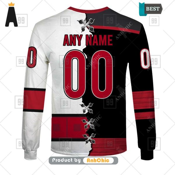 [PREMIUM] Personalized NHL Carolina Hurricanes Mix Jersey  Trending Collection 3D Hoodie