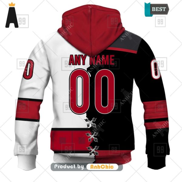 [PREMIUM] Personalized NHL Carolina Hurricanes Mix Jersey  Trending Collection 3D Hoodie