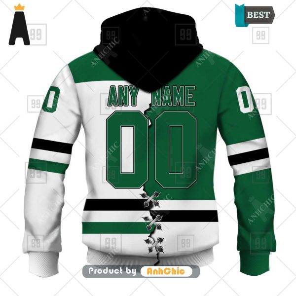 PREMIUM Personalized NHL Dallas Stars Mix Jersey  Street Style Fusion 3D Hoodie