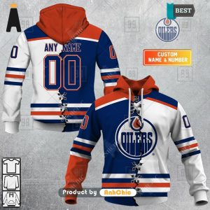 PREMIUM Personalized NHL Edmonton Oilers Mix Jersey  Trending Collection 3D Hoodie