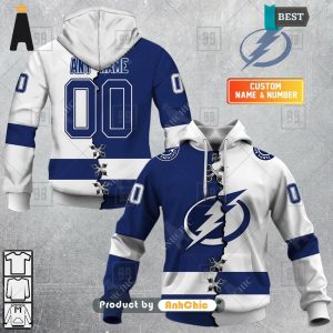 PREMIUM Personalized NHL Tampa Bay Lightning Mix Jersey  Street Style Elegance 3D Hoodie