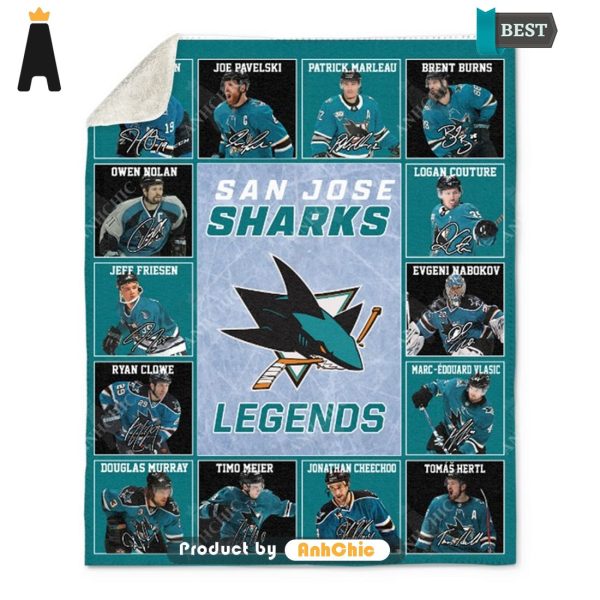 PREMIUM San Jose Sharks Legends National Hockey League Limitted Edition Blanket