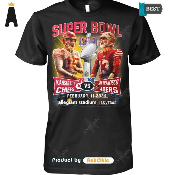 PREMIUM Super Bowl Kansas city CHIEFT Vs SanFrancisco 49ERS February 11, 2024 Allegiant, Lasvegas Street Style Fusion T-Shirt