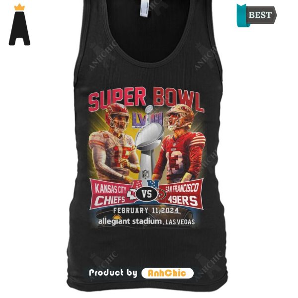 PREMIUM Super Bowl Kansas city CHIEFT Vs SanFrancisco 49ERS February 11, 2024 Allegiant, Lasvegas Street Style Fusion T-Shirt