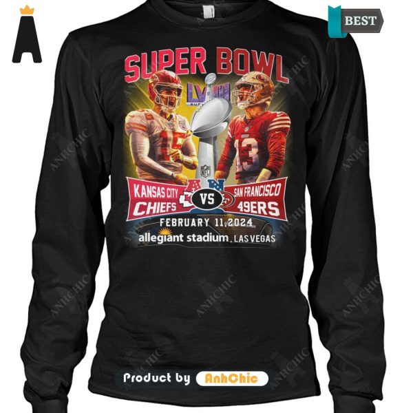 PREMIUM Super Bowl Kansas city CHIEFT Vs SanFrancisco 49ERS February 11, 2024 Allegiant, Lasvegas Street Style Fusion T-Shirt