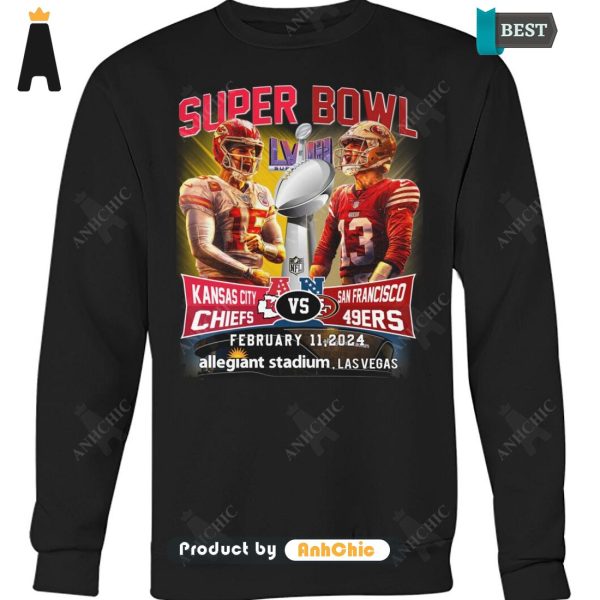 PREMIUM Super Bowl Kansas city CHIEFT Vs SanFrancisco 49ERS February 11, 2024 Allegiant, Lasvegas Street Style Fusion T-Shirt