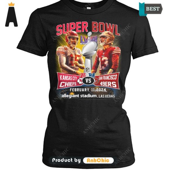 PREMIUM Super Bowl Kansas city CHIEFT Vs SanFrancisco 49ERS February 11, 2024 Allegiant, Lasvegas Street Style Fusion T-Shirt