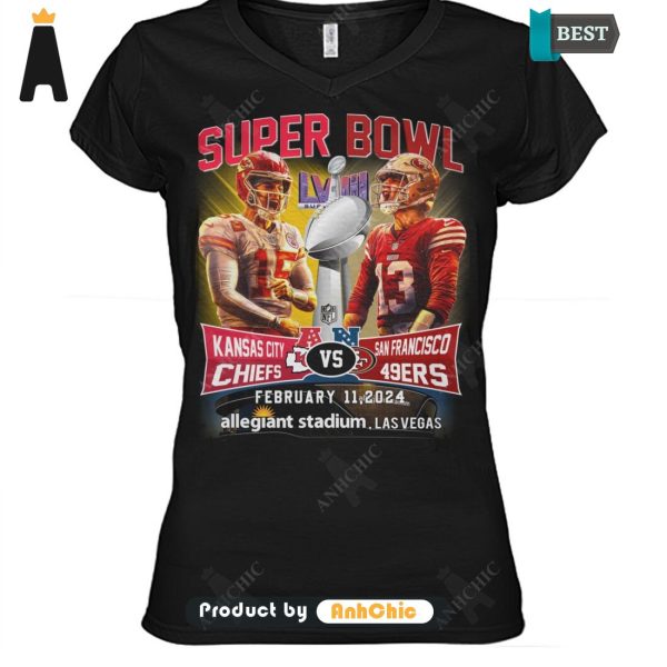 PREMIUM Super Bowl Kansas city CHIEFT Vs SanFrancisco 49ERS February 11, 2024 Allegiant, Lasvegas Street Style Fusion T-Shirt