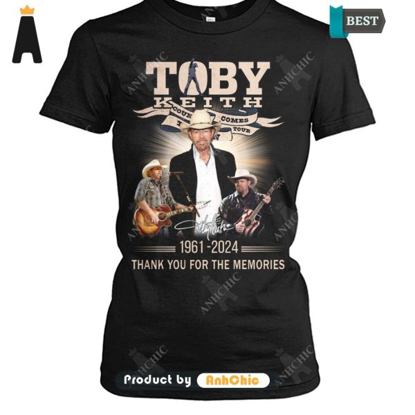 PREMIUM Toby Keith 1961-2024 Thank You For The Memories LIMITED EDITION T-Shirt