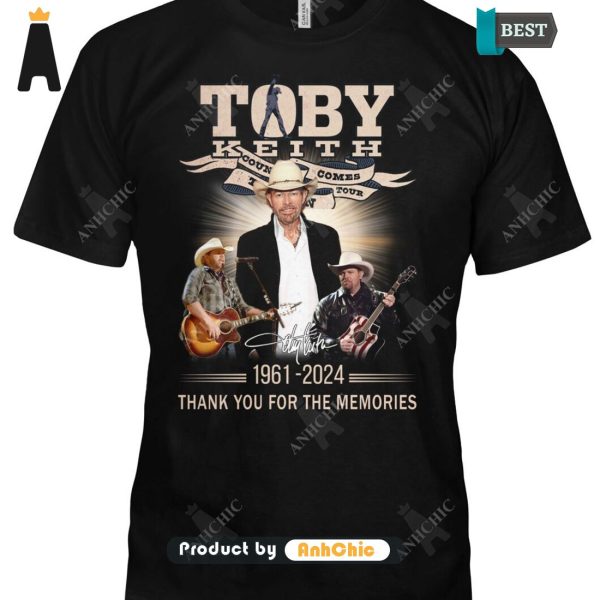 PREMIUM Toby Keith 1961-2024 Thank You For The Memories LIMITED EDITION T-Shirt