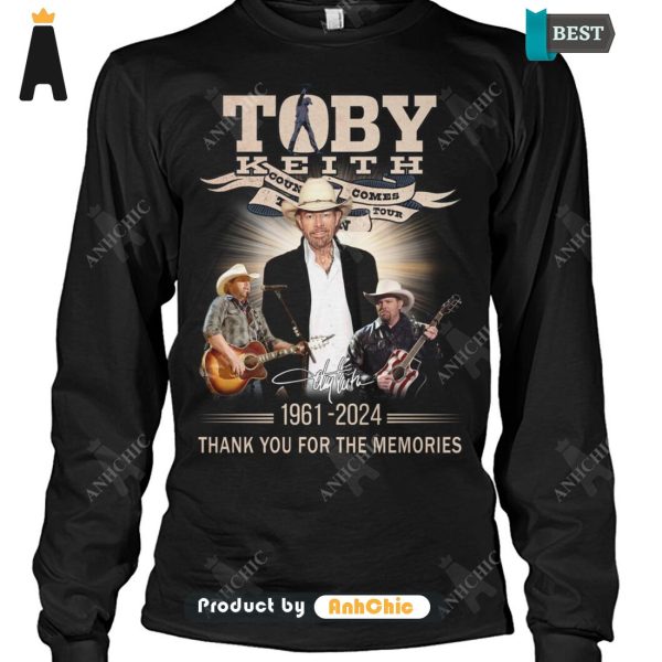 PREMIUM Toby Keith 1961-2024 Thank You For The Memories LIMITED EDITION T-Shirt