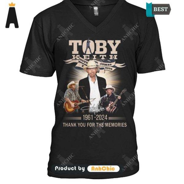 PREMIUM Toby Keith 1961-2024 Thank You For The Memories LIMITED EDITION T-Shirt