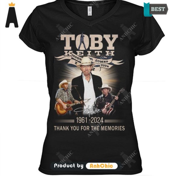 PREMIUM Toby Keith 1961-2024 Thank You For The Memories LIMITED EDITION T-Shirt