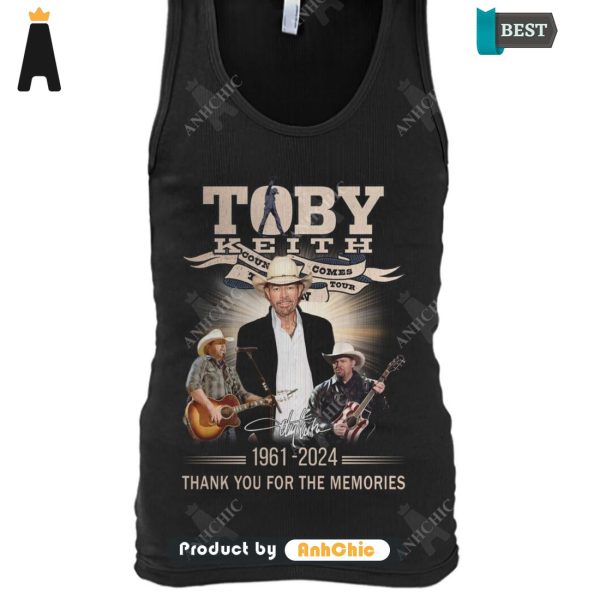 PREMIUM Toby Keith 1961-2024 Thank You For The Memories LIMITED EDITION T-Shirt