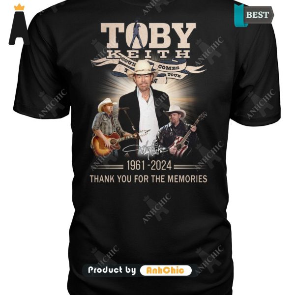 PREMIUM Toby Keith 1961-2024 Thank You For The Memories LIMITED EDITION T-Shirt