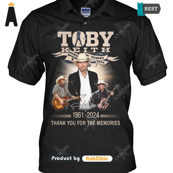 PREMIUM Toby Keith 1961-2024 Thank You For The Memories LIMITED EDITION T-Shirt