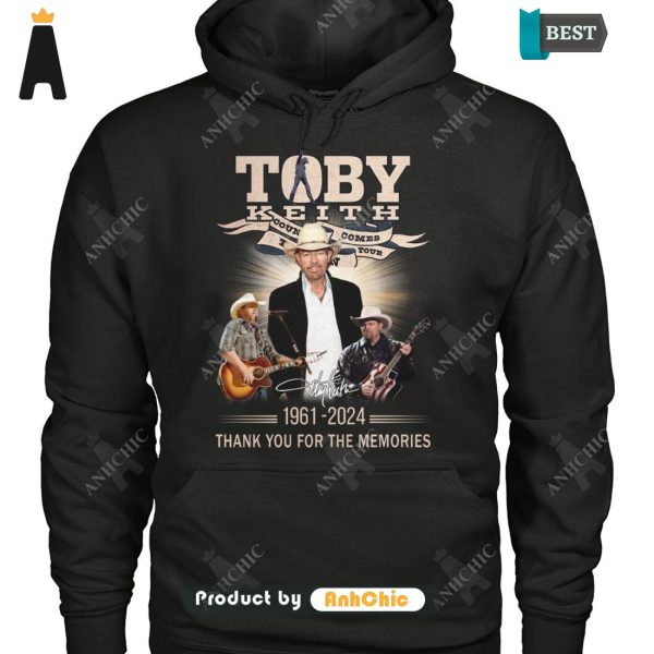 PREMIUM Toby Keith 1961-2024 Thank You For The Memories LIMITED EDITION T-Shirt