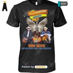 [PREMIUM] Toby Keith An America Lengend Thank You For The Memory Street Style Elegance T-Shirt