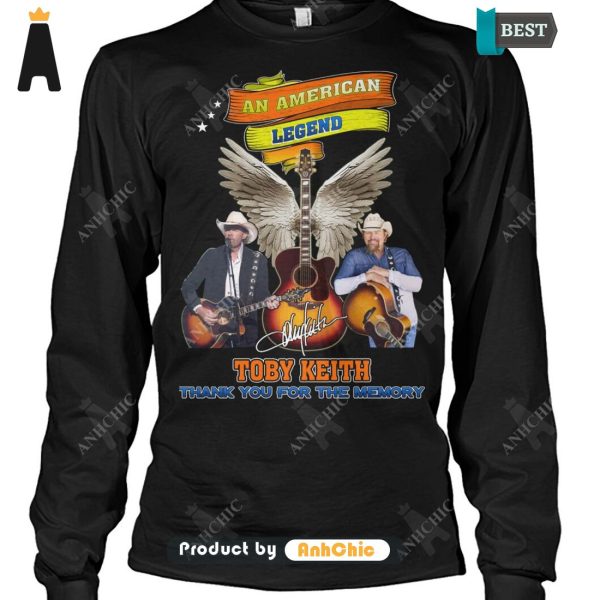 [PREMIUM] Toby Keith An America Lengend Thank You For The Memory Street Style Elegance T-Shirt