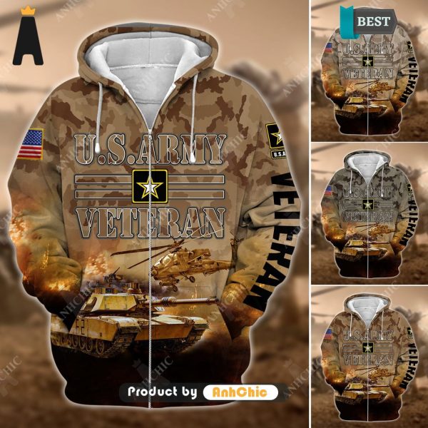 [PREMIUM]  U.S. Army Veteran   3D Hoodie