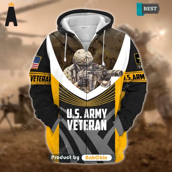 [PREMIUM]  U.S. Army Veteran  Fusion Fashion 3D Hoodie