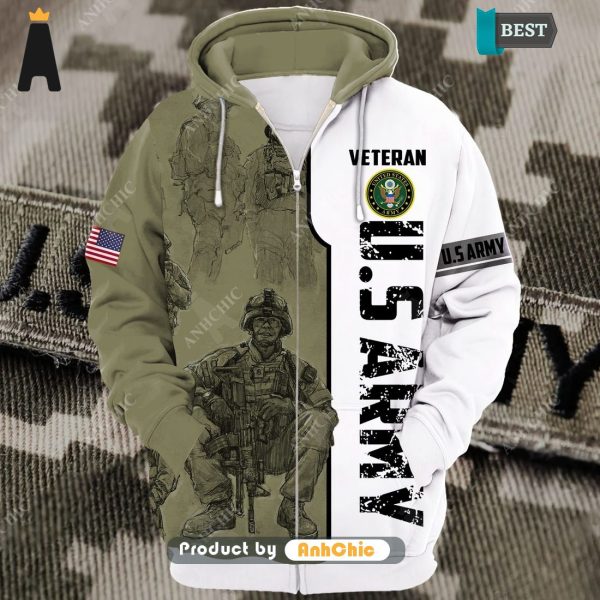 [PREMIUM]  U.S Army Veteran  POD Design 3D Hoodie