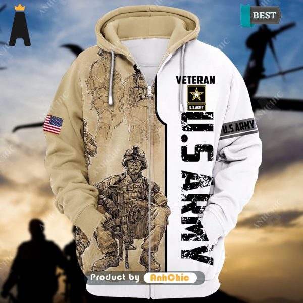 [PREMIUM]  U.S Army Veteran  POD Design 3D Hoodie