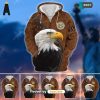 [TRENDY]  Honoring All Who Served US Veteran  Trending Collection 3D Hoodie