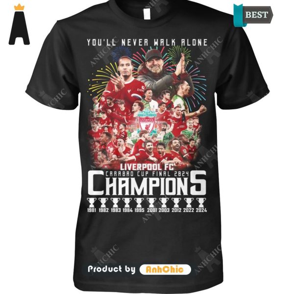 [PREMIUM] You’ll Never Walk Alone Liverpool FC Winner CARABAO CUP 2024 All over Printed T-Shirt