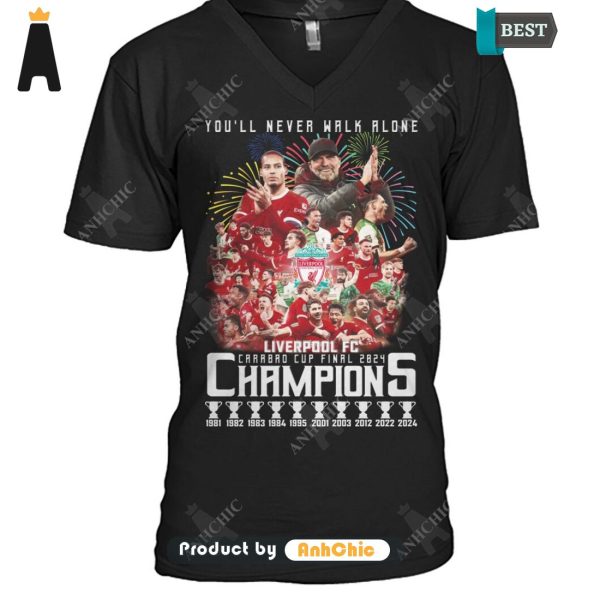 [PREMIUM] You’ll Never Walk Alone Liverpool FC Winner CARABAO CUP 2024 All over Printed T-Shirt