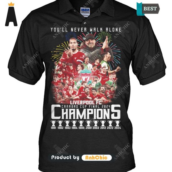 [PREMIUM] You’ll Never Walk Alone Liverpool FC Winner CARABAO CUP 2024 All over Printed T-Shirt