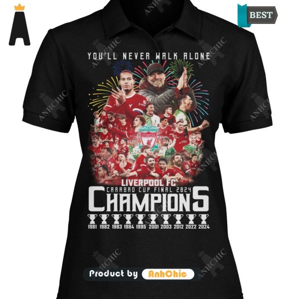 [PREMIUM] You’ll Never Walk Alone Liverpool FC Winner CARABAO CUP 2024 All over Printed T-Shirt