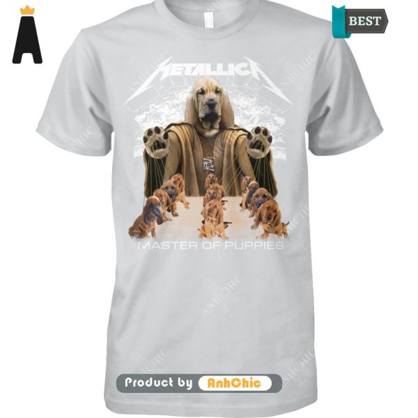 THE BEST Bloodhound Metallica Master Of Pupies Street Style Elegance T-Shirt