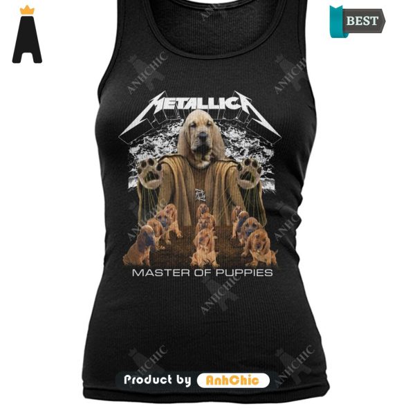 THE BEST Bloodhound Metallica Master Of Pupies Street Style Elegance T-Shirt