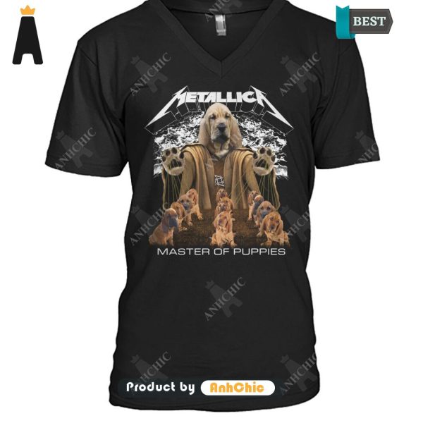 THE BEST Bloodhound Metallica Master Of Pupies Street Style Elegance T-Shirt