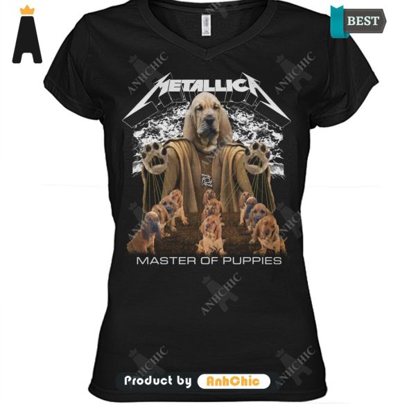 THE BEST Bloodhound Metallica Master Of Pupies Street Style Elegance T-Shirt