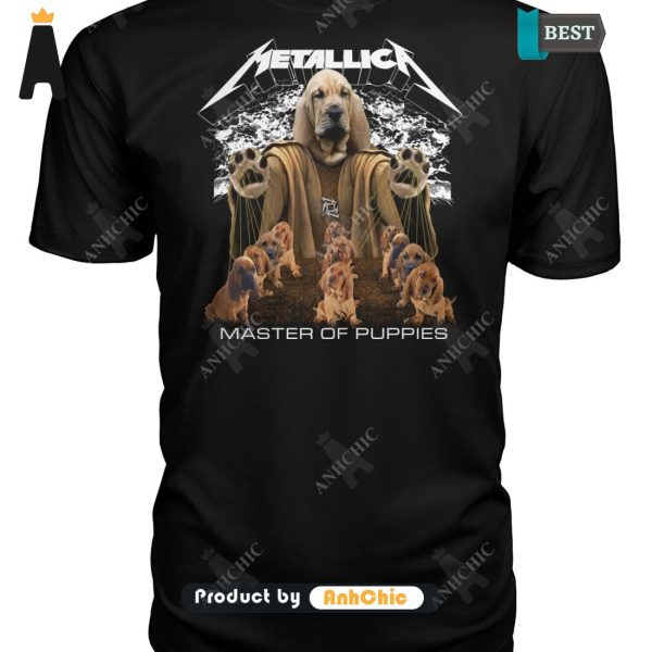 THE BEST Bloodhound Metallica Master Of Pupies Street Style Elegance T-Shirt