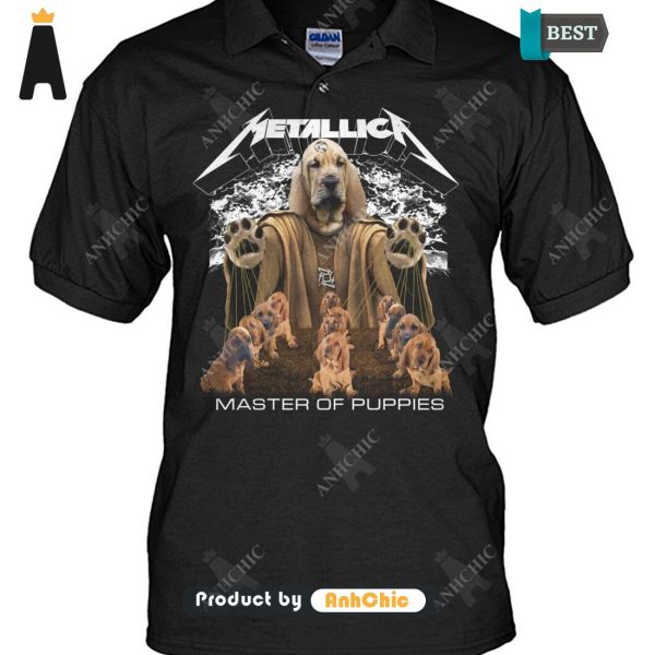 THE BEST Bloodhound Metallica Master Of Pupies Street Style Elegance T-Shirt