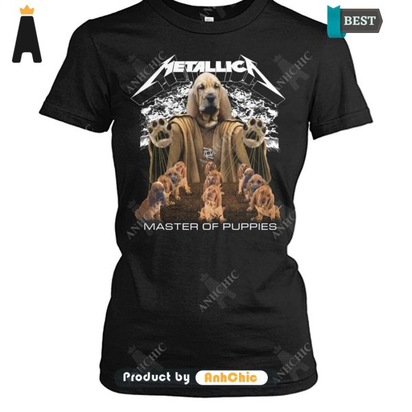 THE BEST Bloodhound Metallica Master Of Pupies Street Style Elegance T-Shirt