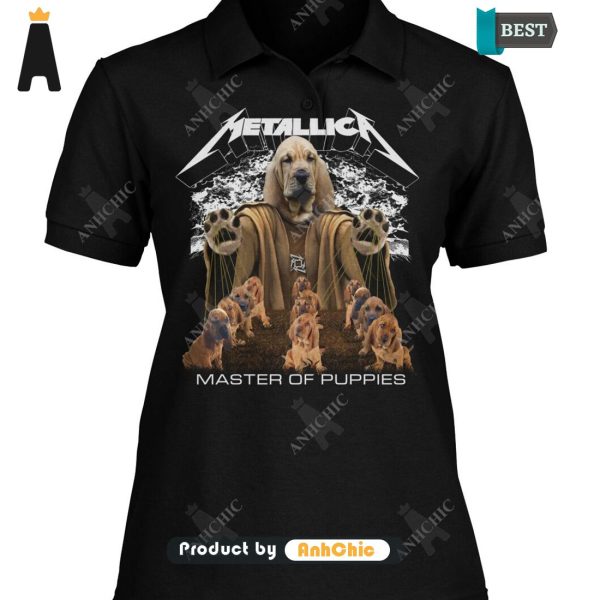 THE BEST Bloodhound Metallica Master Of Pupies Street Style Elegance T-Shirt