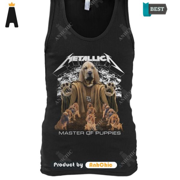 THE BEST Bloodhound Metallica Master Of Pupies Street Style Elegance T-Shirt