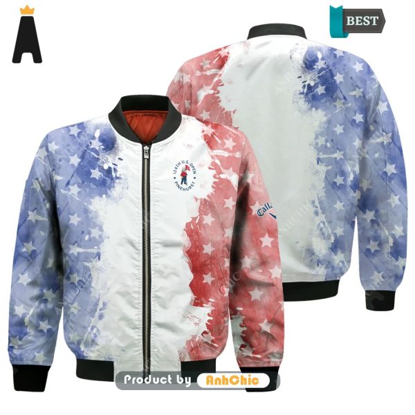 THE BEST Callaway 124th U.S. Open Pinehurst Street Style Fusion Bomber Jacket