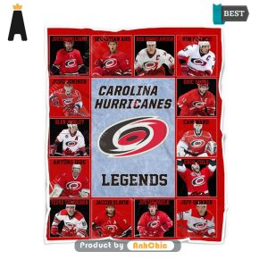 THE BEST Carolina Hur ricanesLegends National Hockey League Urban Streetwear Blanket