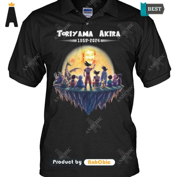 THE BEST Dragon Ball TORIYAMA AKIRA 1955-2024 Thank You For The Memories Limitted Edition T-Shirt