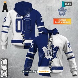 THE BEST Personalized NHL Toronto Maple Leafs Mix Jersey  All over Printed 3D Hoodie