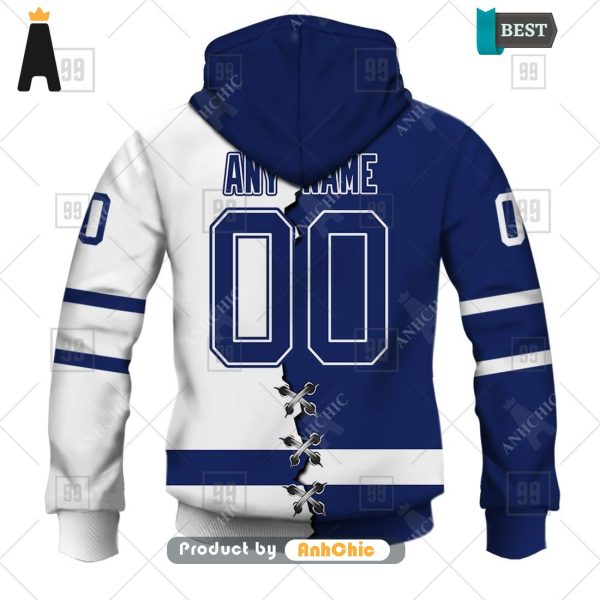 THE BEST Personalized NHL Toronto Maple Leafs Mix Jersey  All over Printed 3D Hoodie