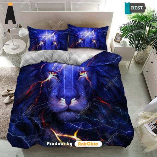 TRENDING Cross and Lion Jesus Quilt  POD Design Bedding set