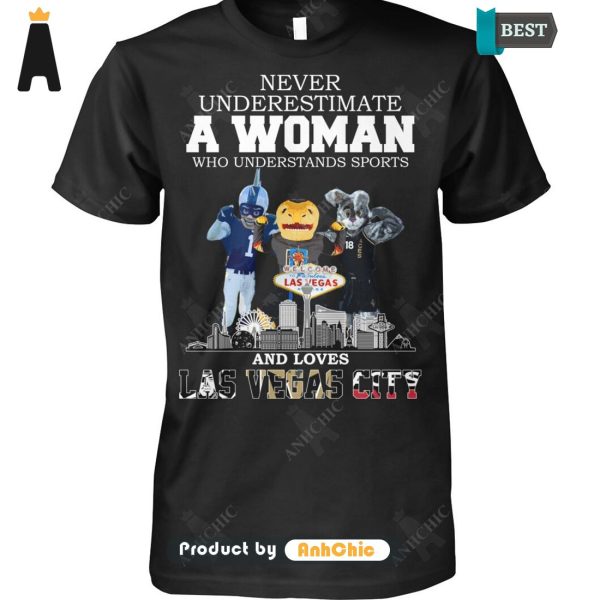 TRENDING Never Underestimate A Women Who Understand Basketball And Love LAS VEGAS CITY Urban Vibes T-Shirt