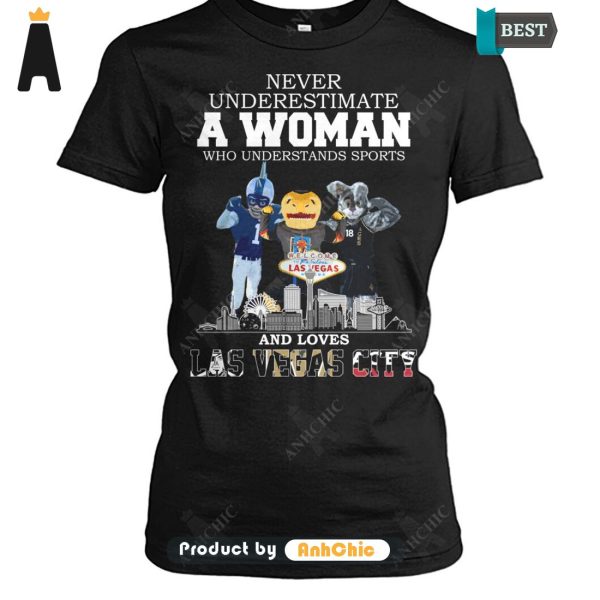 TRENDING Never Underestimate A Women Who Understand Basketball And Love LAS VEGAS CITY Urban Vibes T-Shirt